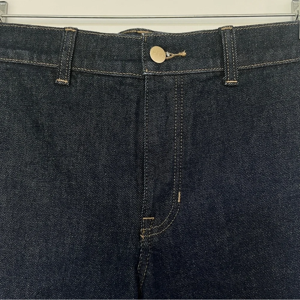 J Crew full length dark raw navy straight leg trouser jean - Picture 4 of 7